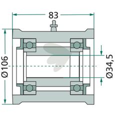 Leje til firkantede aksler 26x26, en kritisk del for effektiv drift af maskiner.