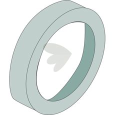 Akselpakning til firkantede aksler 40x40 mm, beskytter mod lækage.