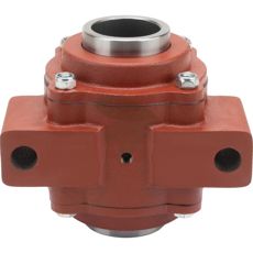 Komplet lejebolig uden flanger, firkantede mål 40x40 mm, type II til maskiner.