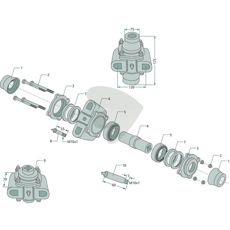 Lejehus uden flange for firkantaksel 30x30 mm, type III, af høj kvalitet.