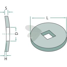 Kvalitets svejsering for både firkantaksler 36x36 og 40x40, holdbar og stærk.