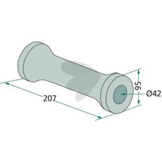 Dette mellemstykke passer i forskellige maskiner, sikker og pålidelig ydeevne.