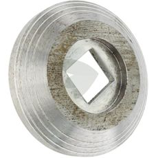 Ydre flange med en diameter på 158 mm til robust konstruktion.