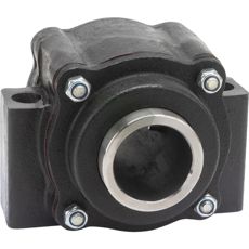 Komplet lejebolig uden flange til firkantaksler, dimension 40x40 mm.