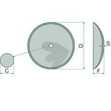 Glat tallerken 406930, for jævn og effektiv jordbearbejdning.