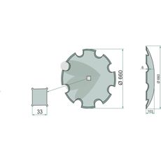 Tandet tallerken 660X6, designet til at give høj ydeevne inden for jordbearbejdning.