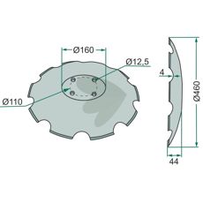 Tallerken i børstestål for effektiv rengøring og vedligeholdelse.