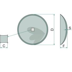 Plade Glat firkanthul 51x51 mm, perfekt til landbrugsudstyr og reparationer.