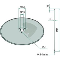 Skivrist glat, Ø250x4 mm, perfekt til effektiv drift og slitage.