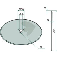 Skivrist glat, Ø300x5 mm, et pålideligt valg til optimal ydeevne.