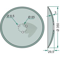 Højkvalitets sporskive til præcision og holdbarhed i landbruget.