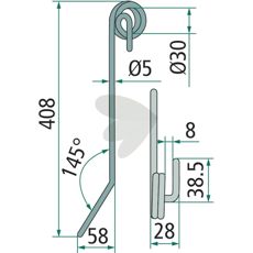Hatzenbichler efterharvetand 93111, perfekt til at forberede markerne.