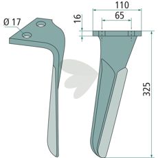 Rotorharvetand til Sulky, ideel til effektiv jordbearbejdning og markarbejde.