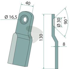 Kniv model 690617, designet til høj ydeevne og holdbarhed.