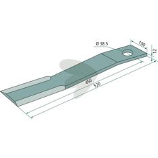 Kniv H401-064, designet til maksimal effektivitet og holdbarhed.