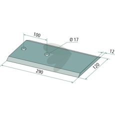 Modkniv - KM060108, en høj kvalitet del til effektiv græsklipning.