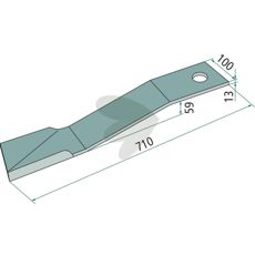 Slagkniv fra Mc Connel/Bomford, pålidelig og holdbar til arbejde i landbruget.