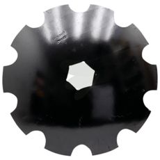 Tandet skive Nardi med firkanthul 33X33mm, designet til effektiv jordbearbejdning.