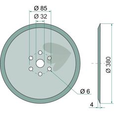 Skive 198115, ideel til at sikre maskinens stabilitet og ydeevne.