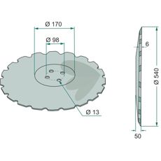 Skive 10-248, produceret til at klare høj belastning inden for landbrug og byggeri.