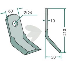 Y-flange Agrimaster NO00002, fremragende til at forbedre jordkvaliteten.