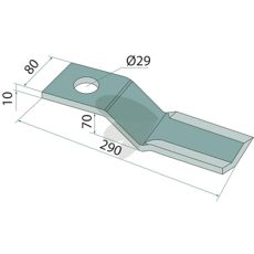 Robust slag venstre 32302038 til høj produktivitet i landbruget.