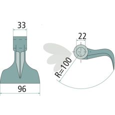 Slaghammer Jx140453, ideel til hårde anvendelsesområder i landbruget.