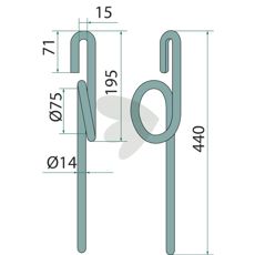 Efterharvestik som sikrer en jævn og grundig såning.