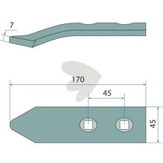 Såskær med høj præcision for optimale såresultater i marken.