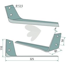 Duraface belagt topkniv, giver langvarig performance og holdbarhed.