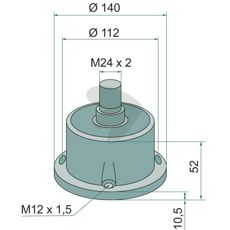 Komplet leje 30701X0, perfekt for reparation og vedligeholdelse af maskiner.