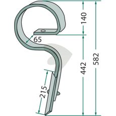 Fjedertap Kw111099002, kritisk komponent for maskinens gnidningsfri funktion.
