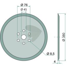 Skive 825821, essentiel komponent for maskinens funktion.