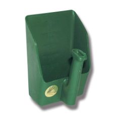 Foderskovl i grøn 3 L, ideel til foderhåndtering i landbrug.