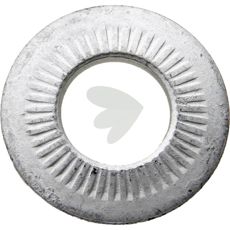 Låseskive, sikrer at skruer og bolte forbliver på plads.