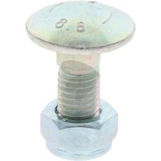 Skrue kompletteret med møtrik M12x1,75x30-8.8, enkelt og praktisk.