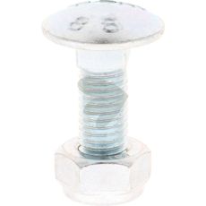 Skrue med møtrik M10x1,5x30-8.8, perfekt til kompakte anvendelser.