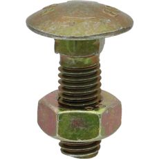 Skrue med møtrik M10x1,5x35-8.8, ideel til forskellige installationsbehov.