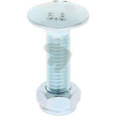 Skrue med møtrik M8x1,25x30-8.8, ideel til lave til mellemstore belastninger.