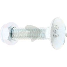 Skrue med møtrik M8x1.25x35-8.8, perfekt til brug inden for landbrug og byggeri.