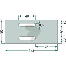 Holdbar afskraberplade fra Eberhardt, designet til pålidelig ydeevne og langvarig brug.