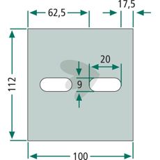 Skraberplade Lely, artikel 1.1645.2944.0, god til flere landbrugsmaskiner.