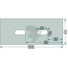 Skraberplade Lemken, artikel 7874625, konstrueret til avancerede traktormaskiner.