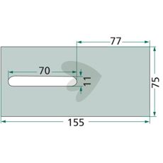 Skraberplade Landsberg-Pöttinger, artikel 00435780, perfekt til professionelle landmænd.