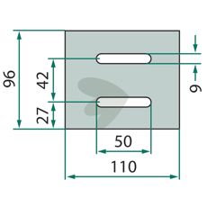 Skraberplade til valser i størrelse 400 og 450, meget holdbar og effektiv.