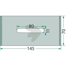 Holdbar Niemeyer skraberplade, perfekt til landbrug og entreprenørarbejde.