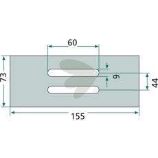 Plastskraber med kode 24066, til Maschio og andre.
