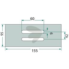 Plastskraber, robust og holdbar.