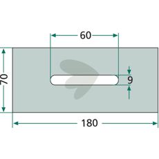 Skraber af plast til Niemeyer og lignende, artikel 034218.