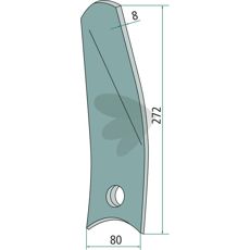 Ledskær højre, 009762500360, ideel til effektiv jordbearbejdning.